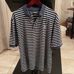 Vintage 90’s KNIGHTS Sportswear Navy/White Polo Cotton Blend - Size XXL